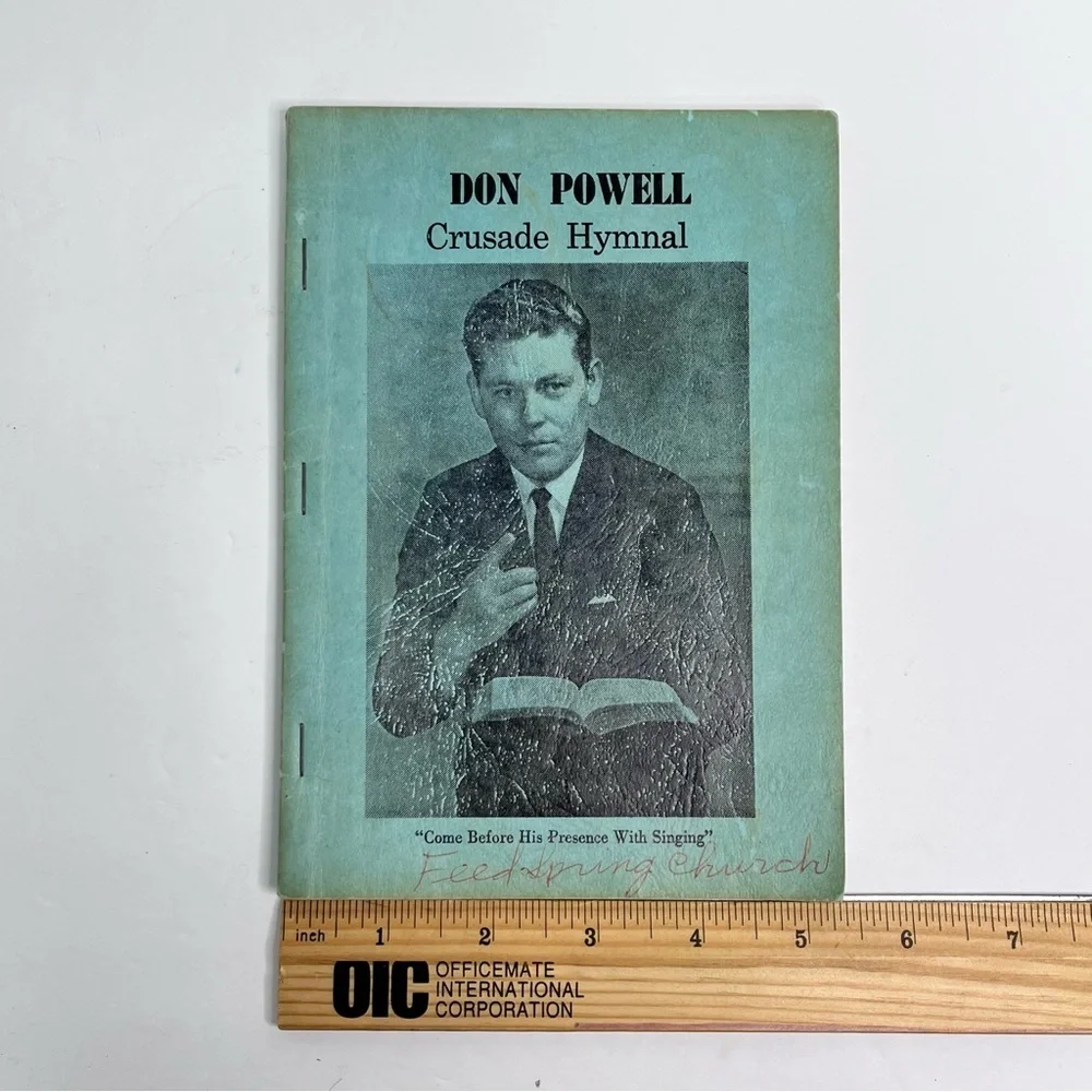 vintage don powell crusade hymnal gospel songs revival booklet feedspring church